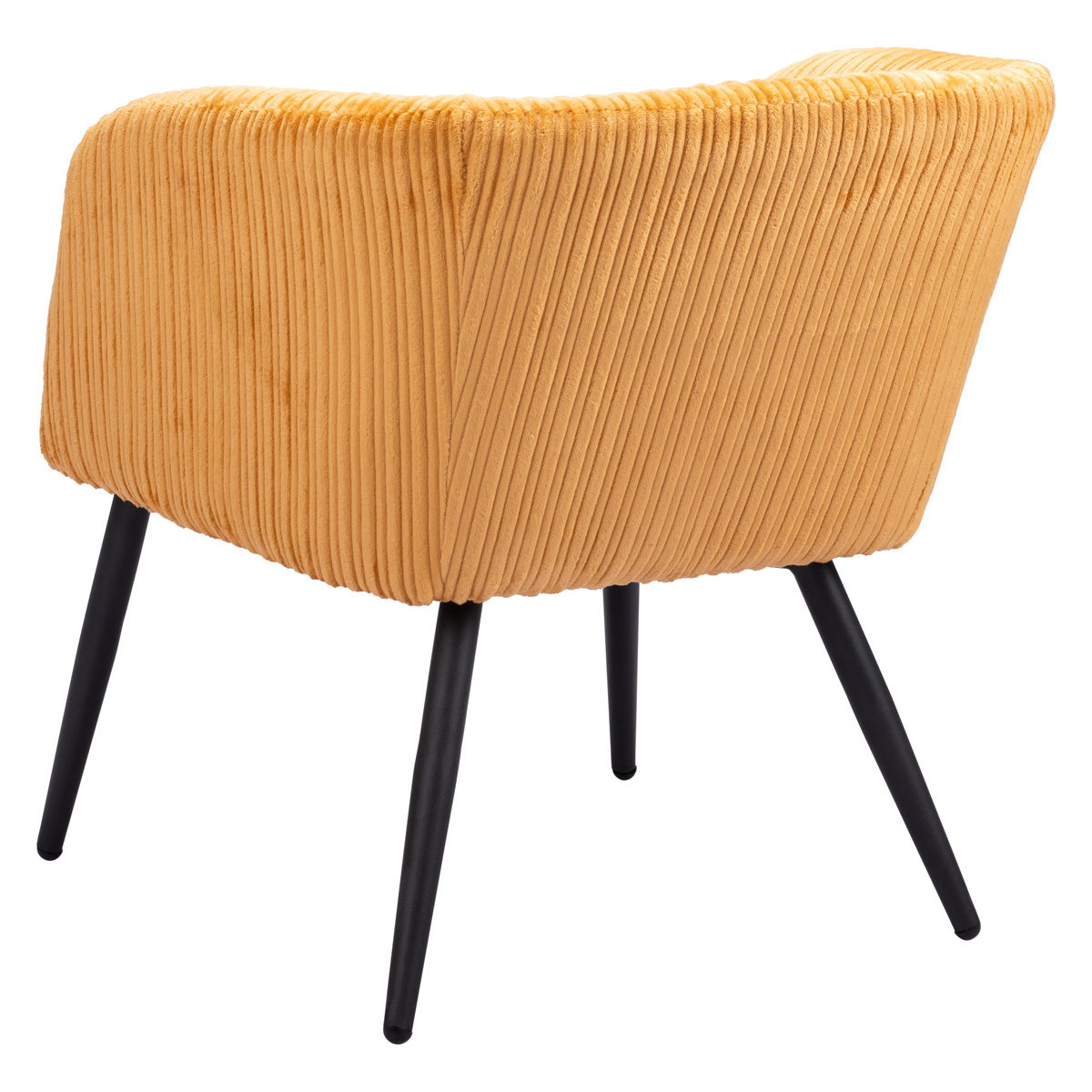 ZUO Papillion Accent Chair - Yellow/Matte Black