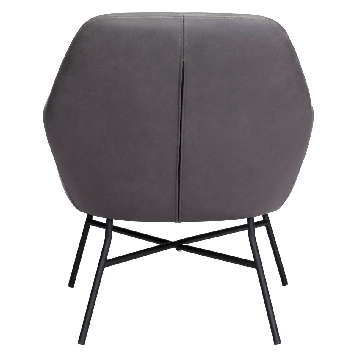 ZUO Hans Accent Chair - Vintage Gray/Matte Black