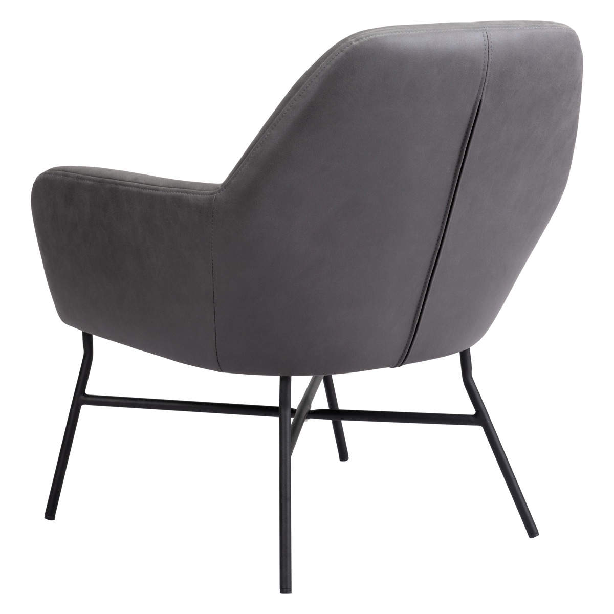 ZUO Hans Accent Chair - Vintage Gray/Matte Black