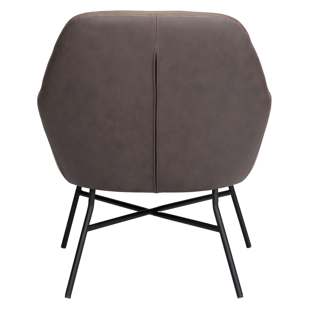 ZUO Hans Accent Chair - Vintage Brown/Matte Black