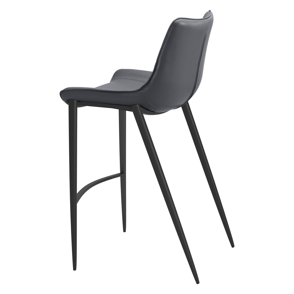 ZUO - Magnus Bar Chair in Dark Gray/Black