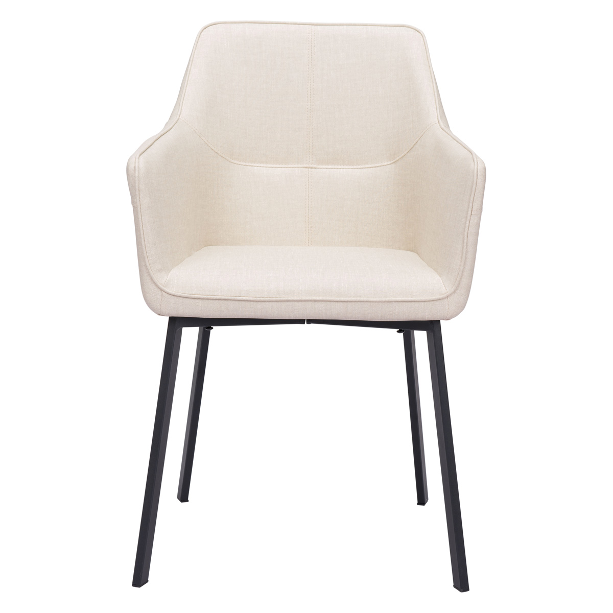 ZUO Adage Dining Chair - Beige/Matte Black