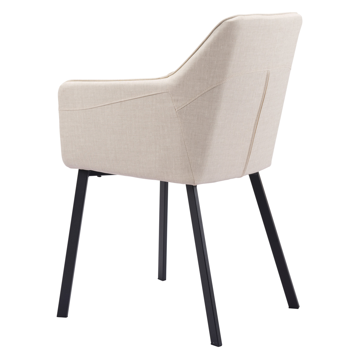 ZUO Adage Dining Chair - Beige/Matte Black
