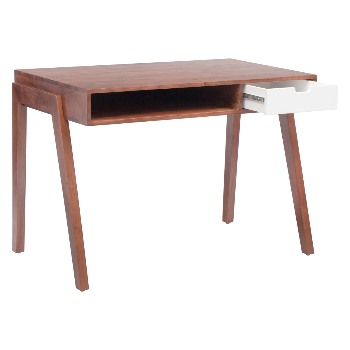 ZUO - Linea Desk in Brown/White