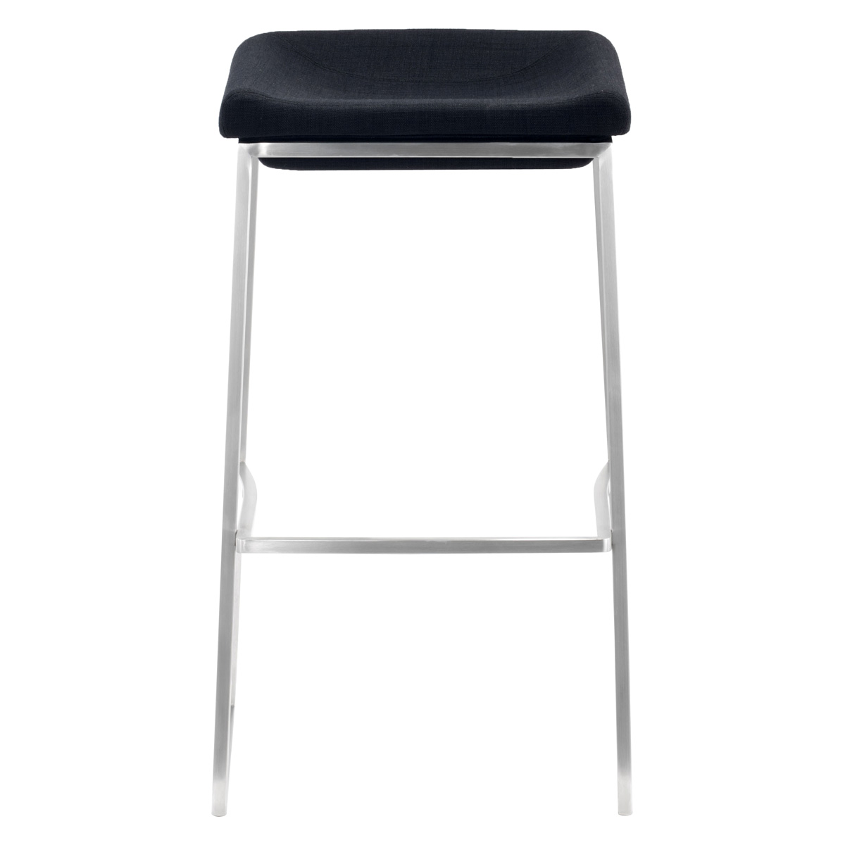 ZUO - Lids Barstool (Set Of 2) in Dark Gray/Silver