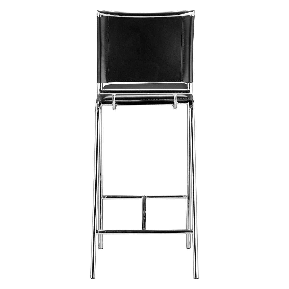 ZUO Soar Bar Chair (Set Of 2) - Black/Silver