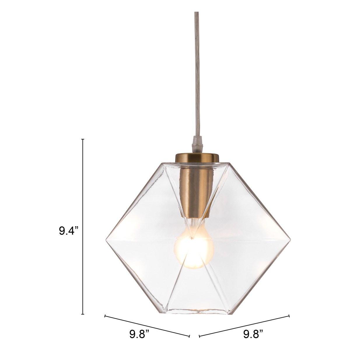 ZUO - Jenny Ceiling Lamp in Gold