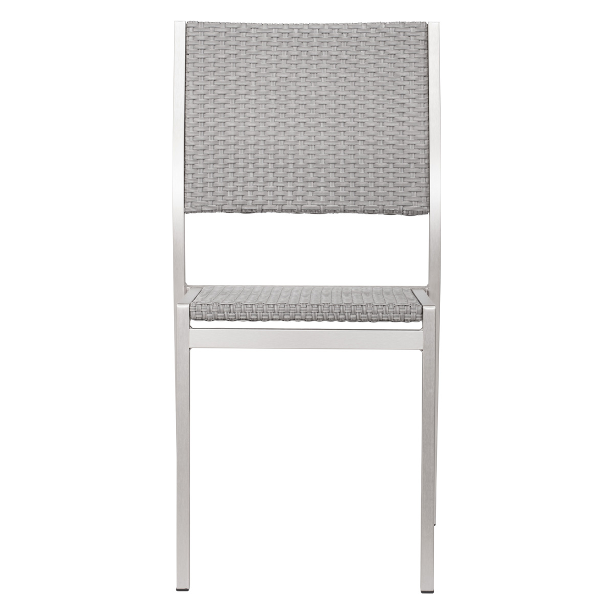 ZUO Metropolitan Armless Chair (Set Of 2) - Silver