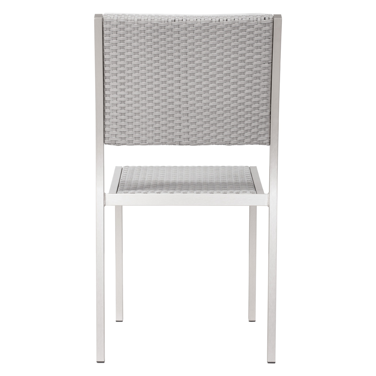 ZUO Metropolitan Armless Chair (Set Of 2) - Silver