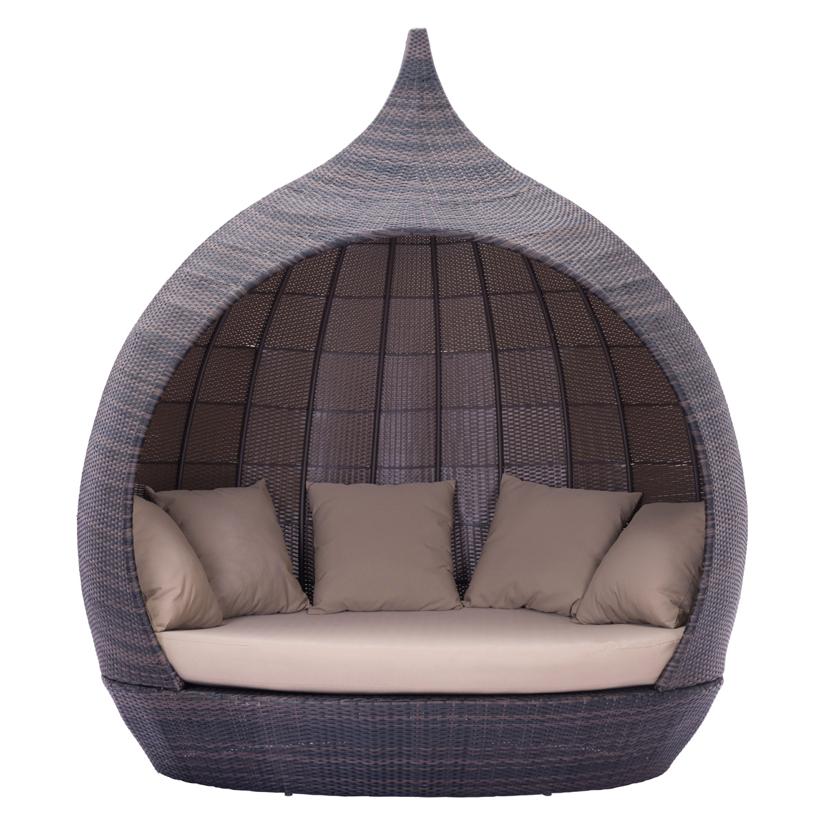 ZUO - Martinique Beach Daybed in Brown/Beige