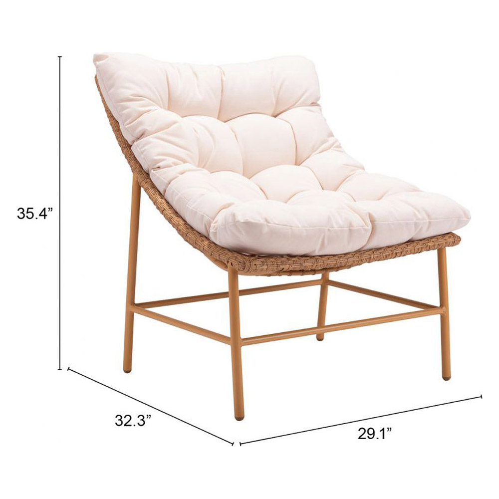ZUO - Merilyn Accent Chair in Beige/Natural