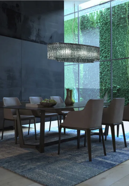 Euroluce - Cascade Ellipse Flat Chandelier