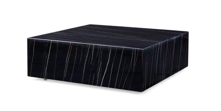 Whiteline™ Cube Square Coffee Table - Black